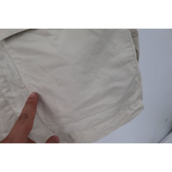 Norse Projects Nunk jacket Mens L Summer Cotton Nylon Hooded Ecru cargo Pockets - Picture 14 of 16